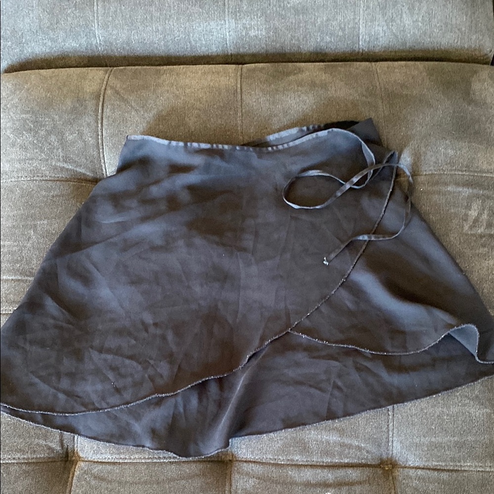 Elegant Black Wrap Skirt